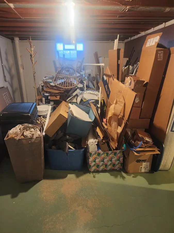 Roll-off dumpster container at job site for Roll Off Dumpster Rental in Argentine